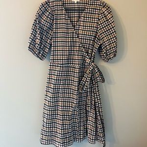 Gianni Bini plaid wrap dress